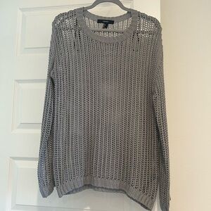 Forever 21 Gray Open-Knit Women's Sweater